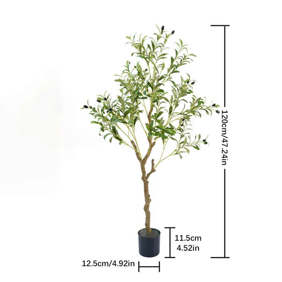 Lifelike Artificial Olive Tree – Premium Faux Indoor Plant for Home & Office Decor