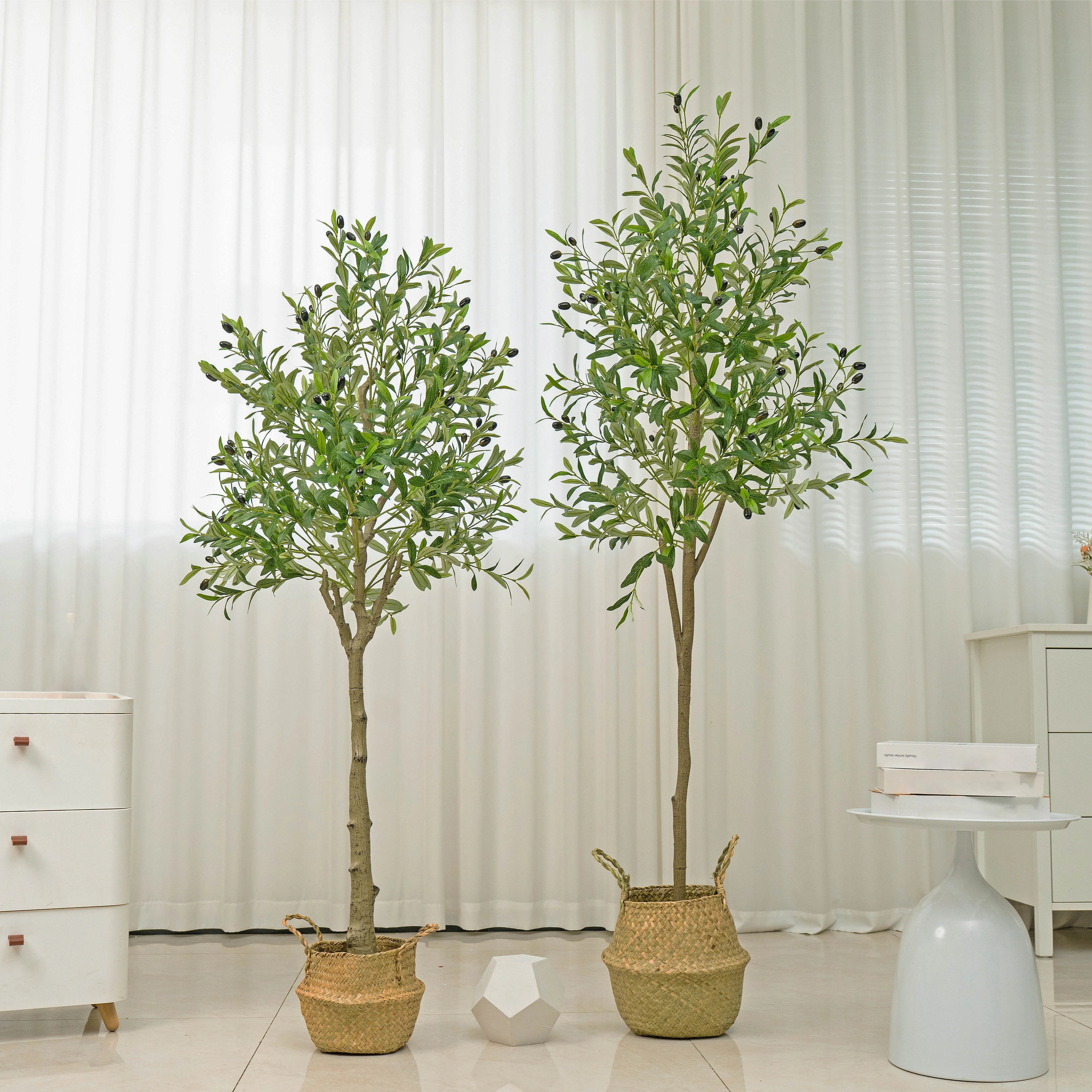 Lifelike Artificial Olive Tree – Premium Faux Indoor Plant for Home & Office Decor