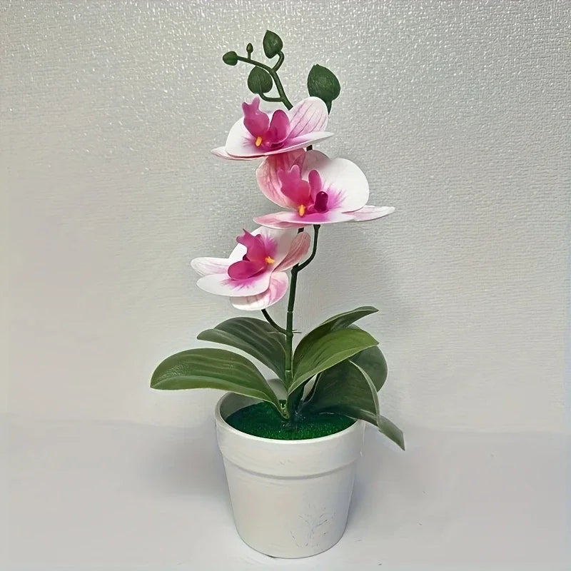 Artificial Orchid Flower – Fade Resistant Faux Plant for Home & Office Decor