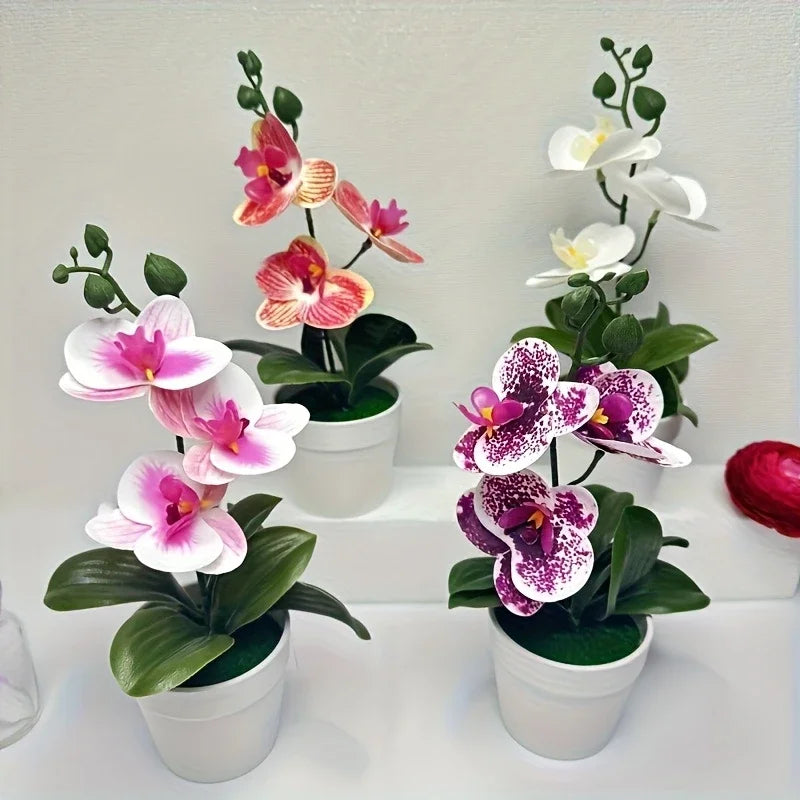 Artificial Orchid Flower – Fade Resistant Faux Plant for Home & Office Decor