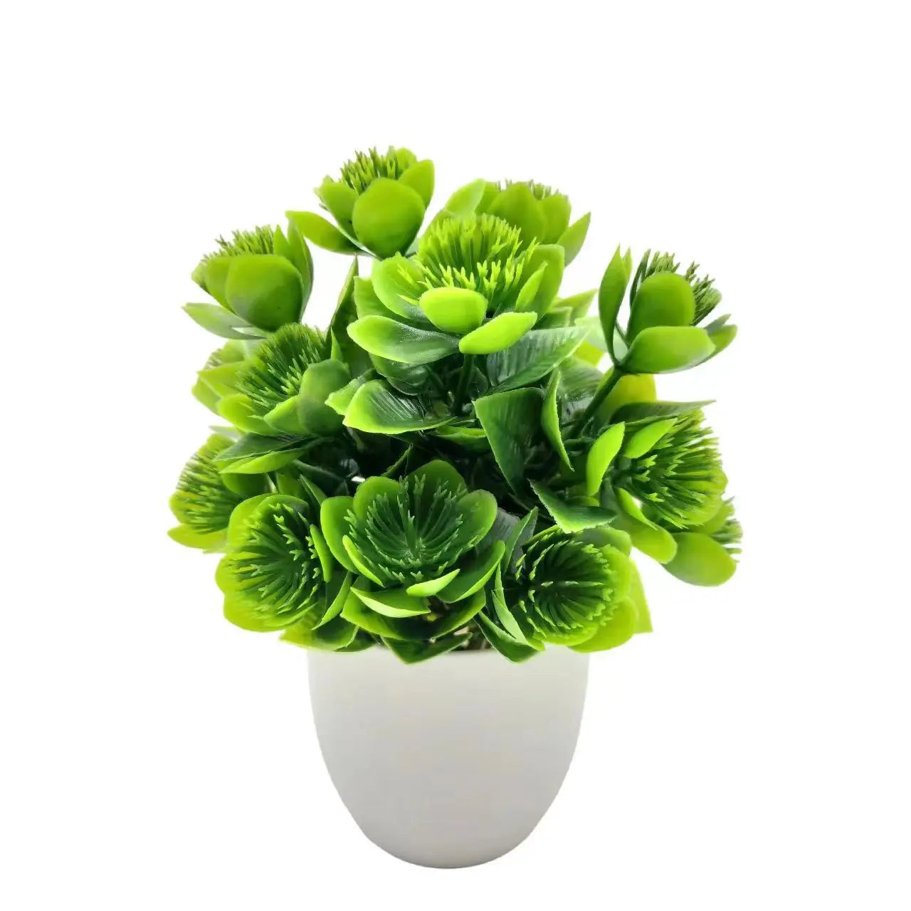 Artificial Plant with Plastic Pot – Faux Greenery for Home & Office Desk Decor