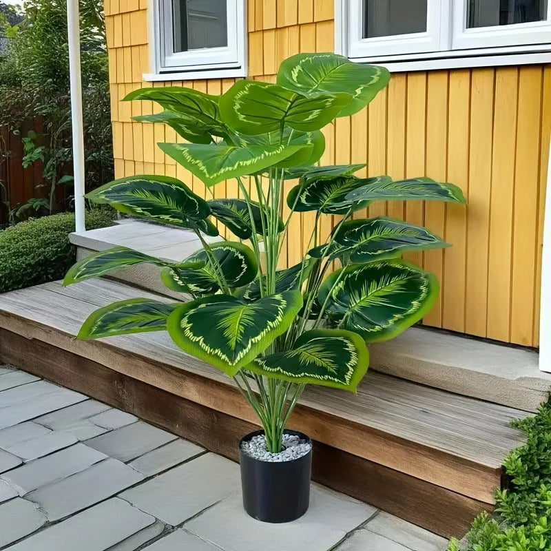 24 Leaves Giant Artificial Plant Tree – Realistic Lush Greenery for Indoor & Outdoor Decor