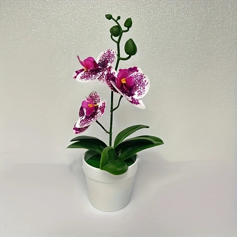 Artificial Orchid Flower – Fade Resistant Faux Plant for Home & Office Decor