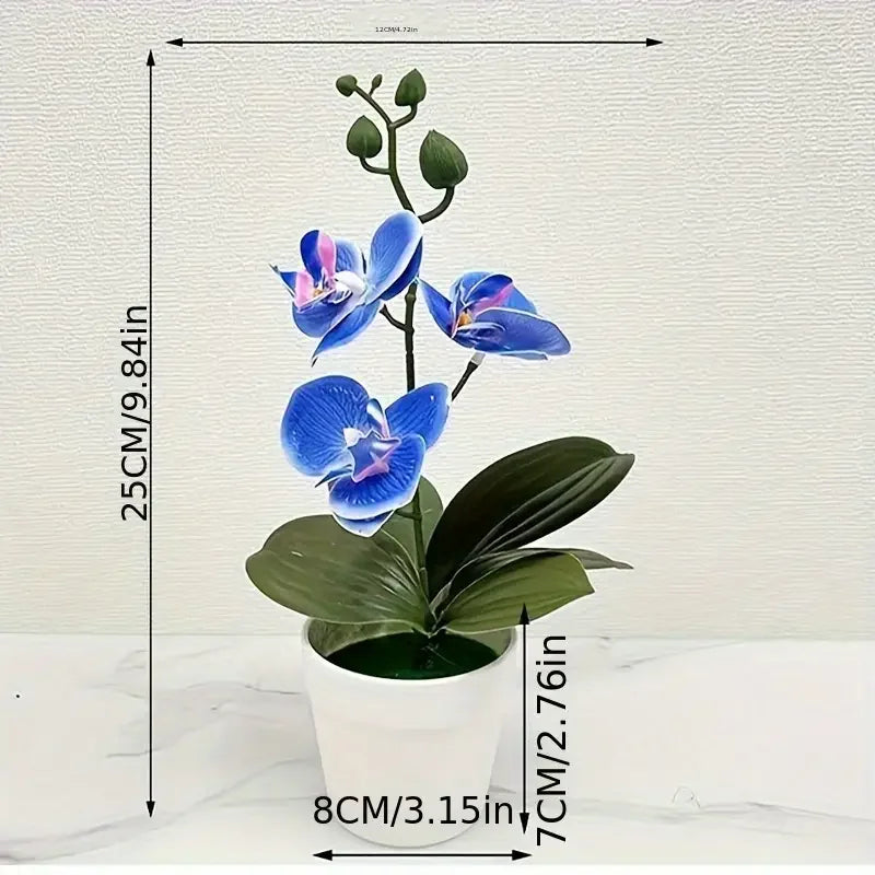 Artificial Orchid Flower – Fade Resistant Faux Plant for Home & Office Decor