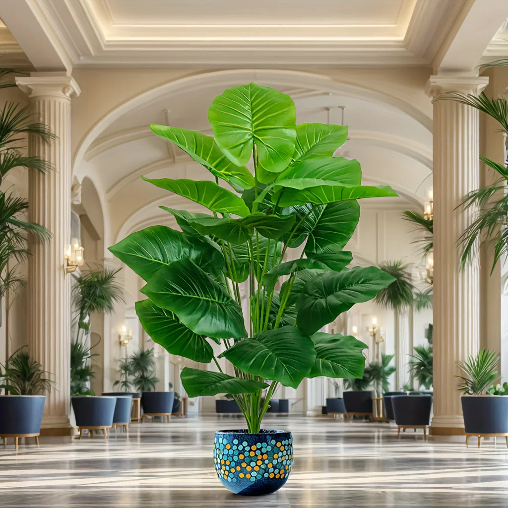 100cm Lifelike Artificial Palm Tree with 18 Leaves | Indoor Outdoor Faux Plant